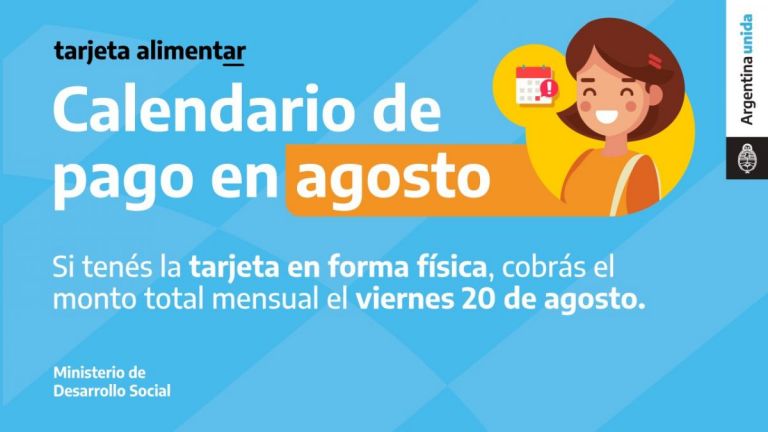 Tarjeta Alimentar Informan El Cronograma De Pago Del Mes De Agosto