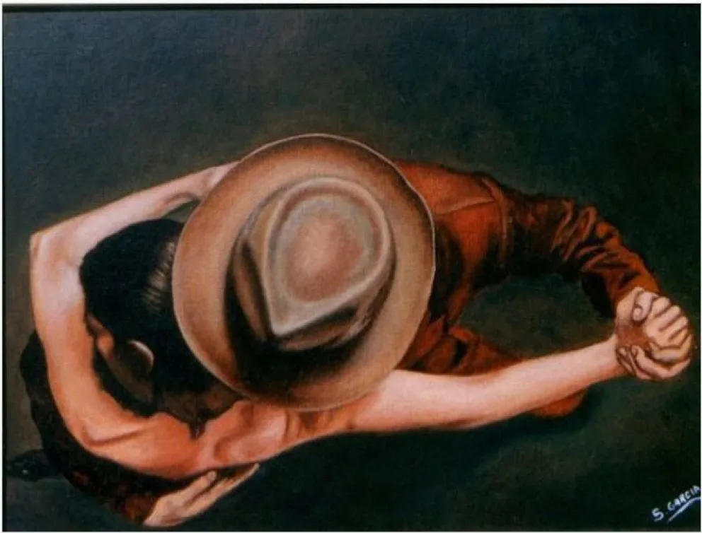 Susana García y sus obras de tango en el Festiarte Marbella 2021