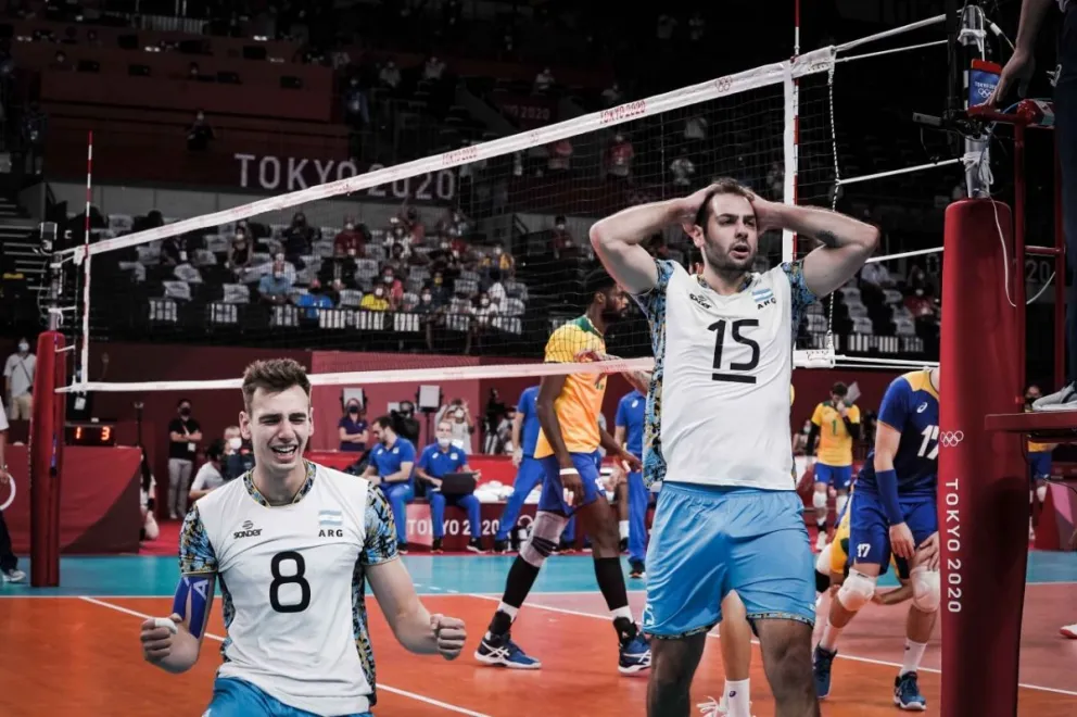Histórico: la Selección masculina de voley, bronce luego de 33 años al vencer a Brasil por 3 a 2