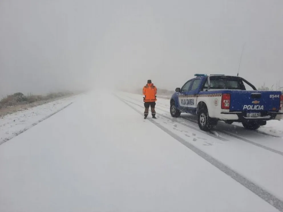Alerta amarilla por fuertes nevadas y nueva advertencia para la circulación