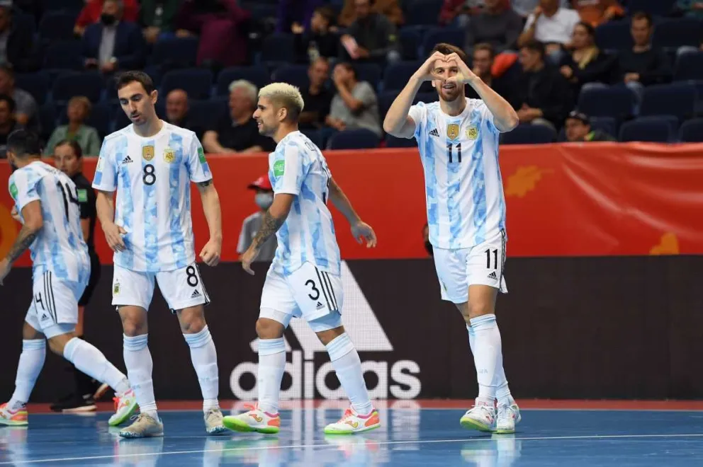 Mundial de Futsal: arrolladora victoria de Argentina sobre Estados Unidos