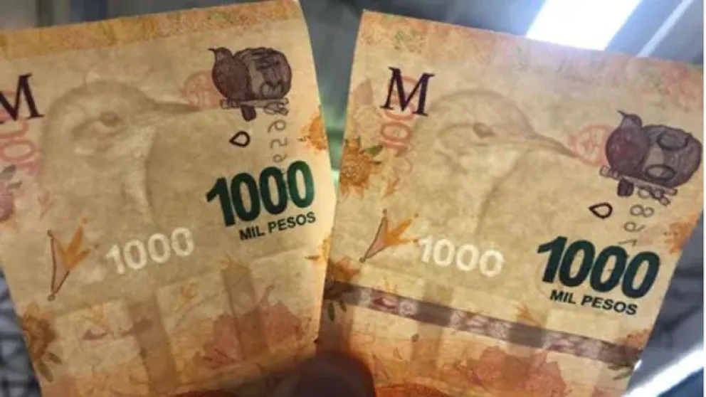 Los billetes con errores también cotizan por las nubes: Venden por $20.000 uno de mil pesos con una falla que pocos notarían