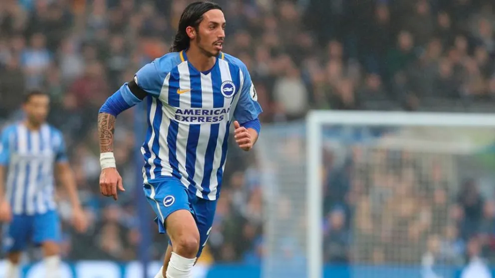 Ezequiel Schelotto llegó a Racing