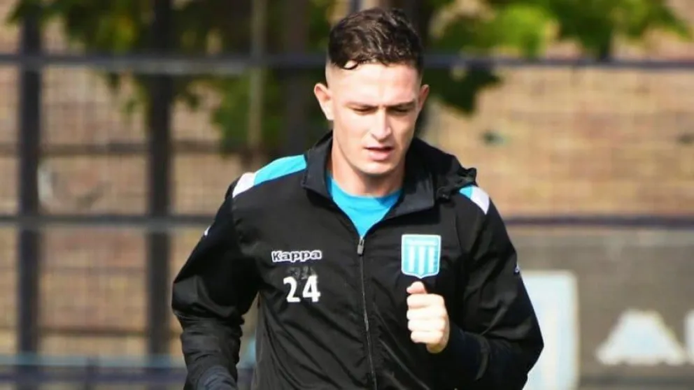 Aníbal Moreno tuvo su primer entrenamiento en Racing